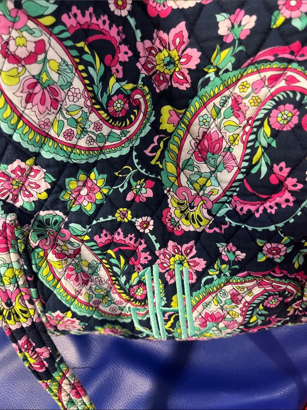 Vera Bradley large duffel bag JLH - Picture 7 of 9